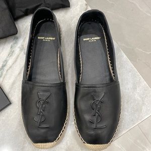 Saint Laurent black espadrilles